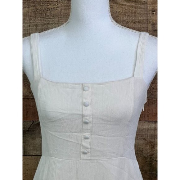 Size Medium Creme Color Forever 21 Dress - Picture 3 of 9